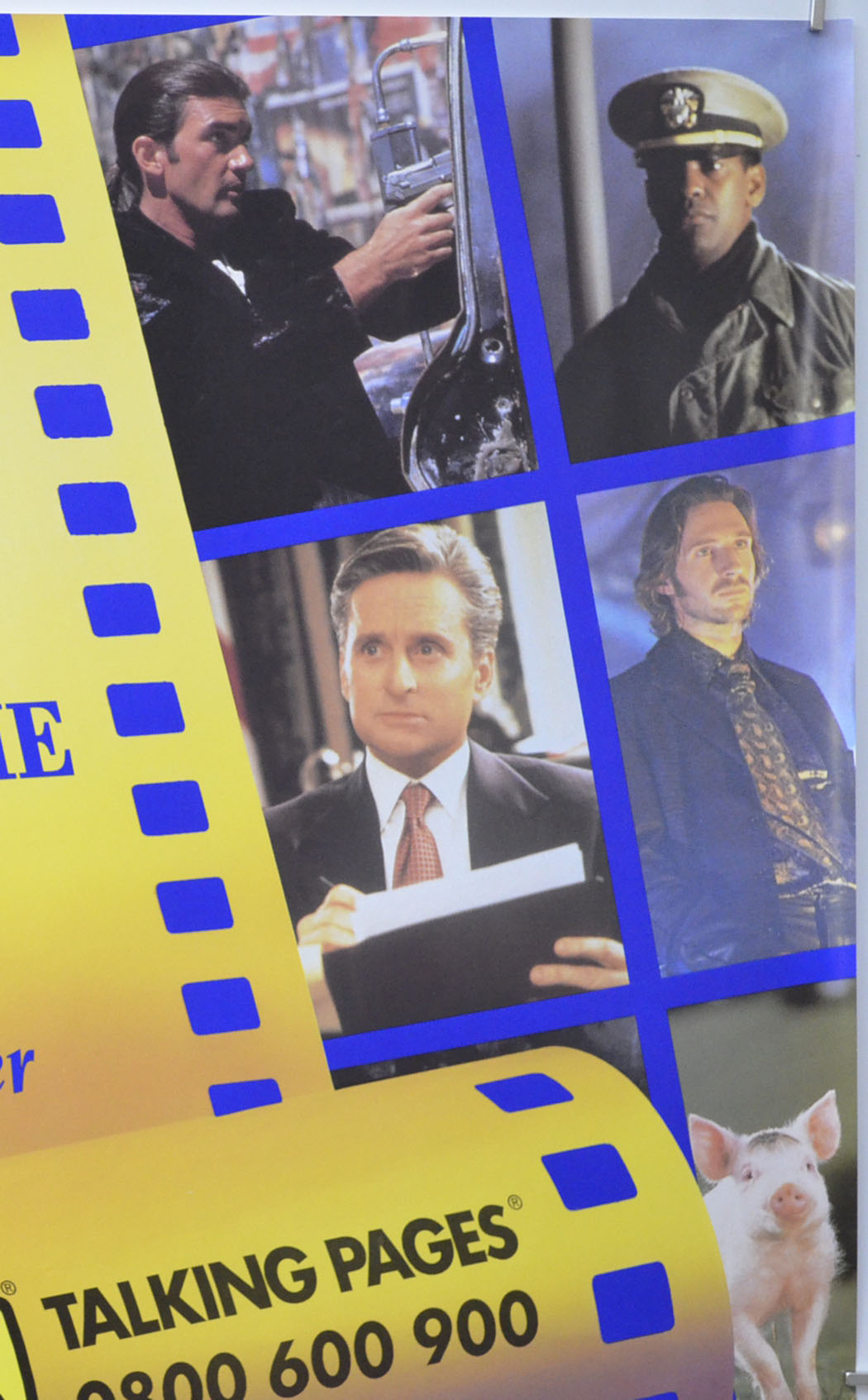 TALKING PAGES 1995 ADVERTISING POSTER (Top Right) Cinema Double Crown Movie Poster 