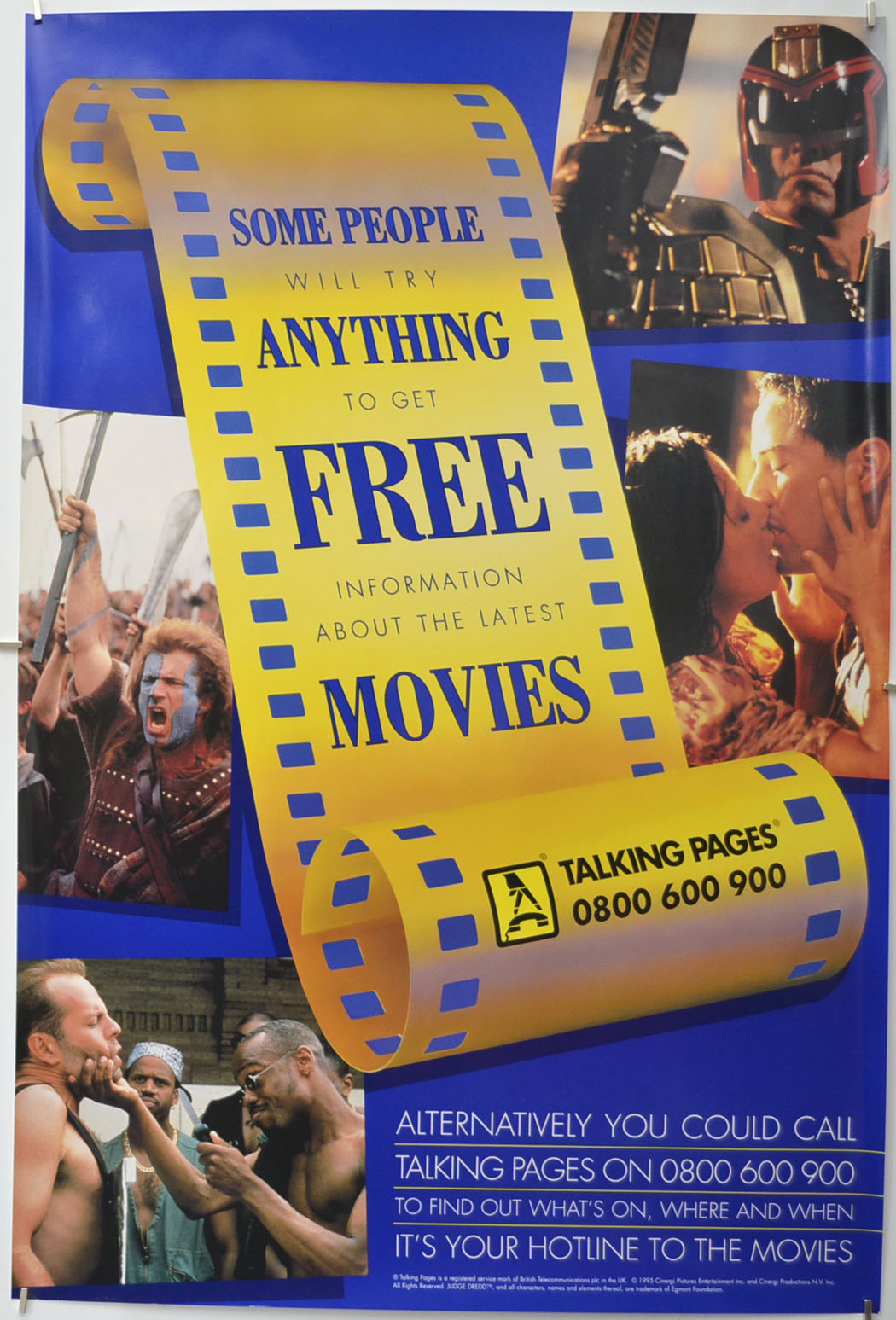 Talking Pages (1995 Advertising Poster – Version 2) Original Double Crown Poster - Film Poster - Movie Poster