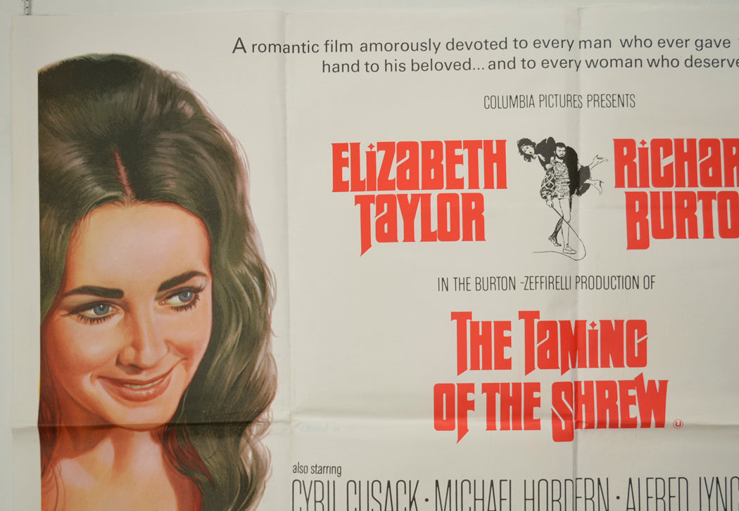 THE TAMING OF THE SHREW (Top Left) Cinema Quad Movie Poster 