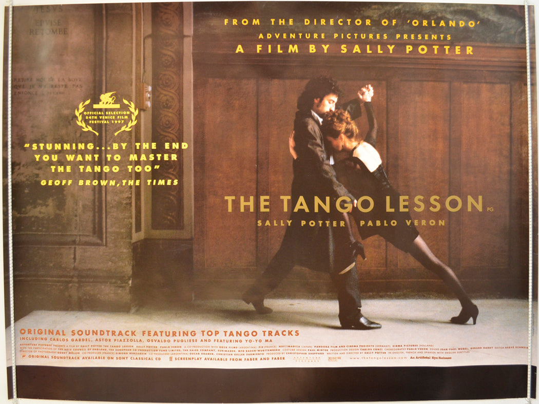 The Tango Lesson  (a.k.a. La leçon de tango)   Original Quad Poster - Film Poster - Movie Poster