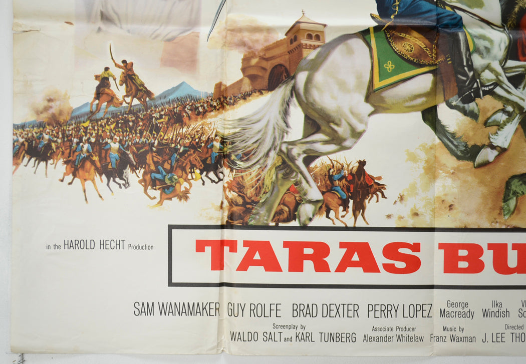 TARAS BULBA (Bottom Left) Cinema Quad Movie Poster 