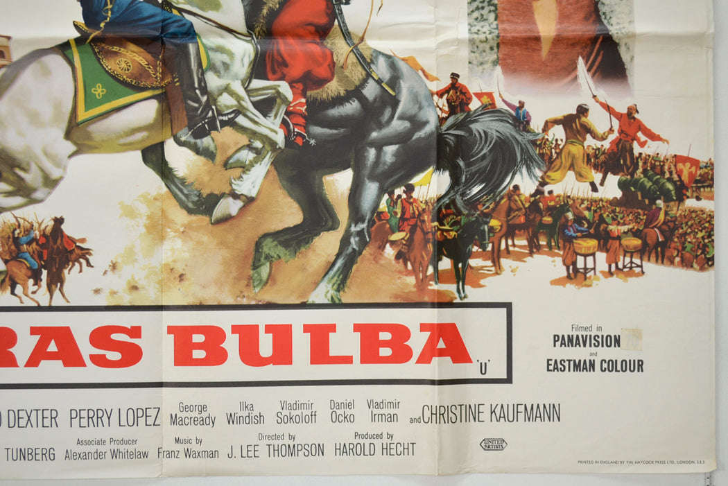 TARAS BULBA (Bottom Right) Cinema Quad Movie Poster 