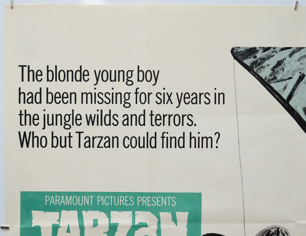 Tarzan And The Jungle Boy (Top Left) Cinema Quad Movie Poster 