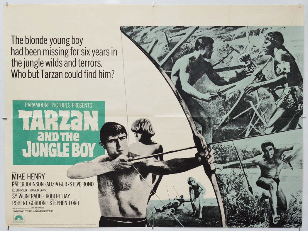 Tarzan And The Jungle Boy - Original Quad Poster - Film Poster - Movie Poster
