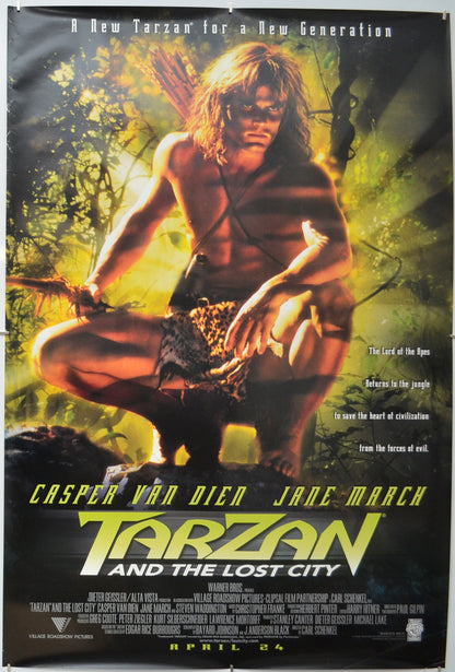 Tarzan And The Lost City - Original One Sheet Poster - Film Poster - Movie Poster