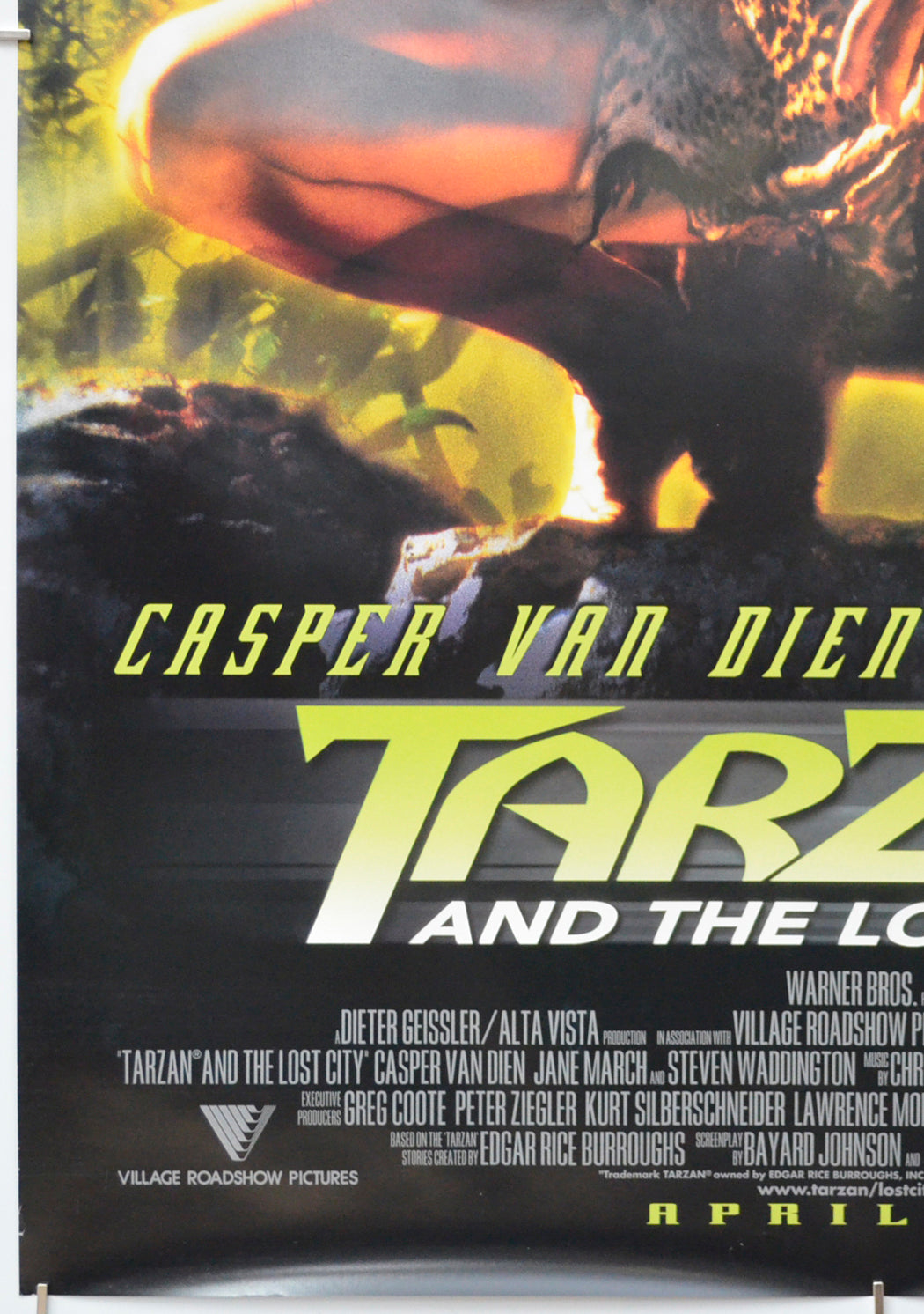 TARZAN AND THE LOST CITY (Bottom Left) Cinema One Sheet Movie Poster 