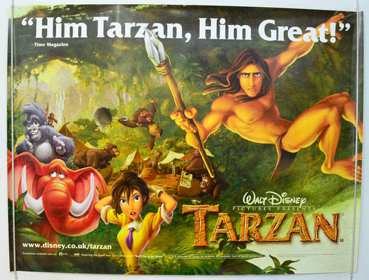 Tarzan  Original British Quad Poster - Film Poster - Movie Poster