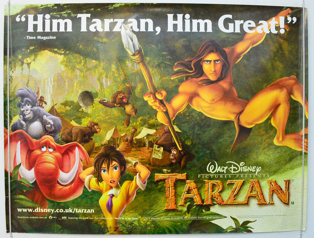 Tarzan  Original British Quad Poster - Film Poster - Movie Poster