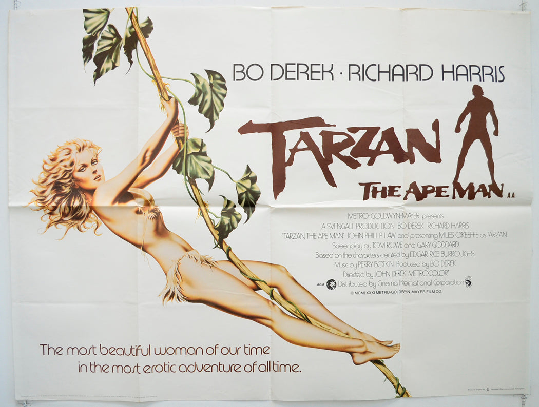 Tarzan The Ape Man Original Quad Poster - Film Poster - Movie Poster  