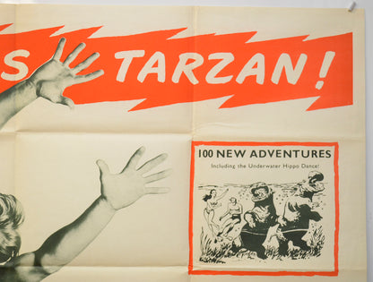 TARZAN THE APE MAN (Top Right) Cinema Quad Movie Poster 