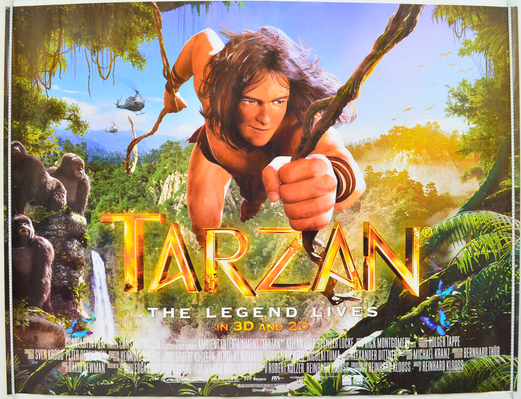 Tarzan : The Legend Lives Original Quad Poster - Film Poster - Movie Poster  