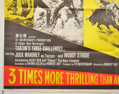 TARZAN’S THREE CHALLENGES (Bottom Left) Cinema Quad Movie Poster 