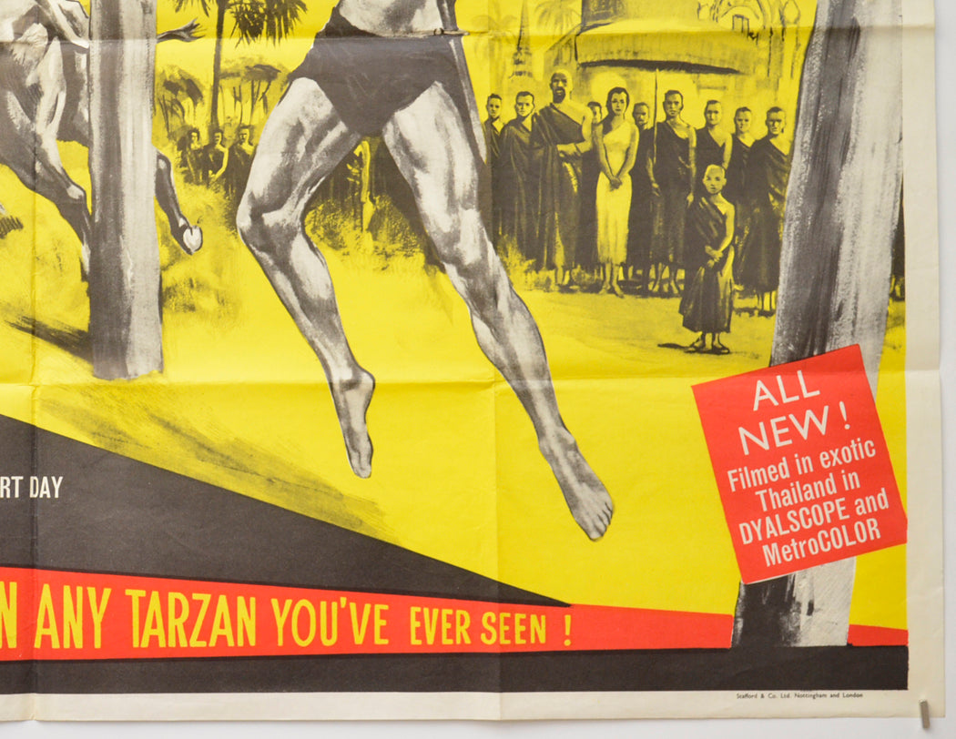 TARZAN’S THREE CHALLENGES (Bottom Right) Cinema Quad Movie Poster 