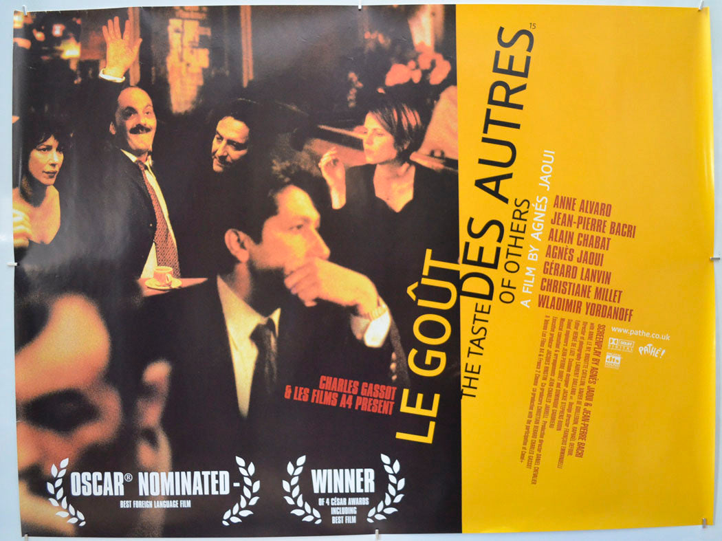 The Taste Of Others (a.k.a Le Gout Des Autres) Original Quad Poster - Film Poster - Movie Poster