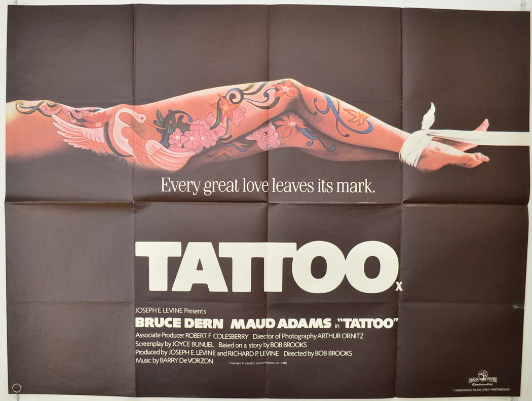 Tattoo   Original Quad Poster - Film Poster - Movie Poster 