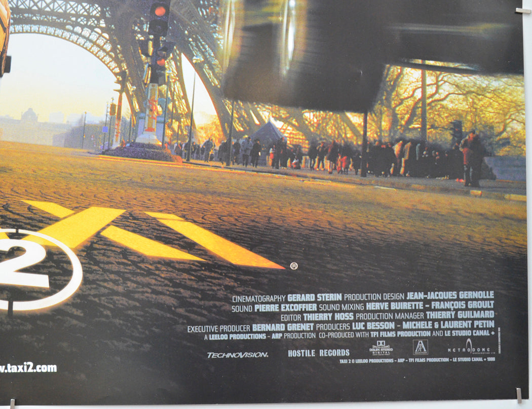 TAXI 2 (Bottom Right) Cinema Quad Movie Poster 