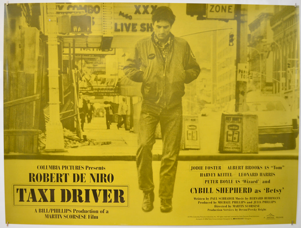 Taxi Driver  (2006 Park Circus re-release poster)   Original Quad Poster - Film Poster - Movie Poster