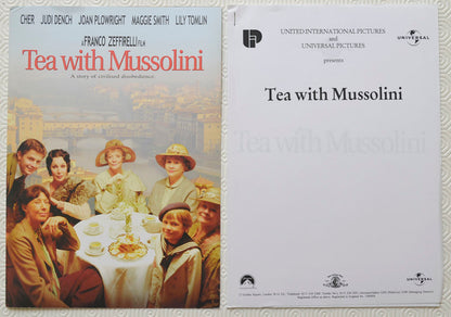 TEA WITH MUSSOLINI Original Cinema Press Kit 