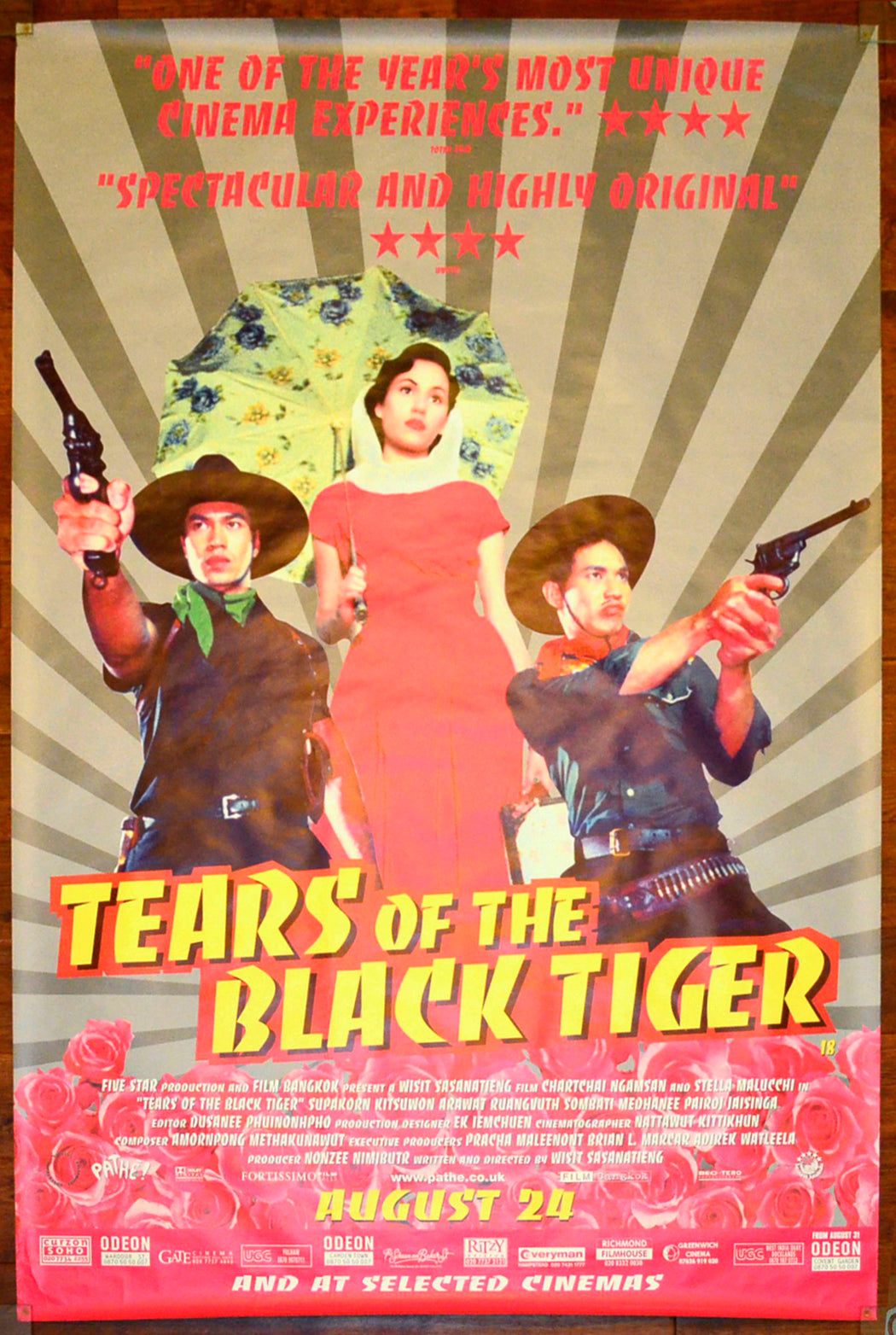 Tears Of The Black Tiger  (aka Fah talai jone)   Original UK Bus Stop Poster - Film Poster - Movie Poster  