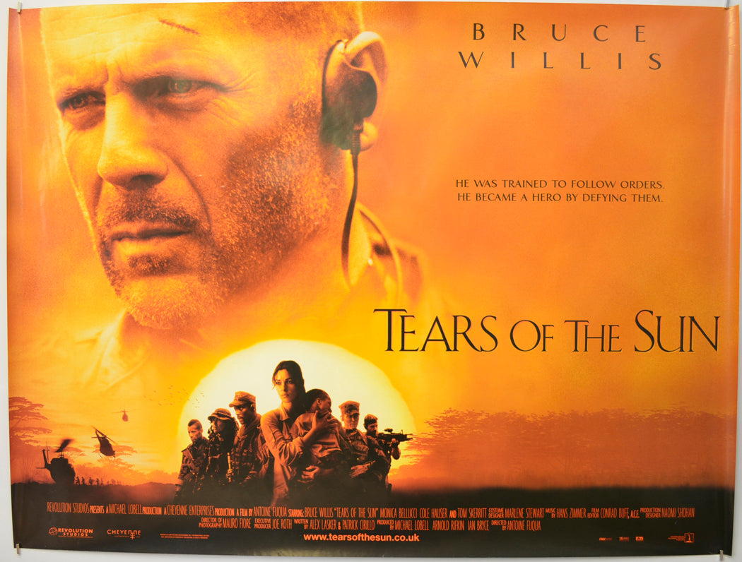 Tears Of The Sun Original Quad Poster - Film Poster - Movie Poster  