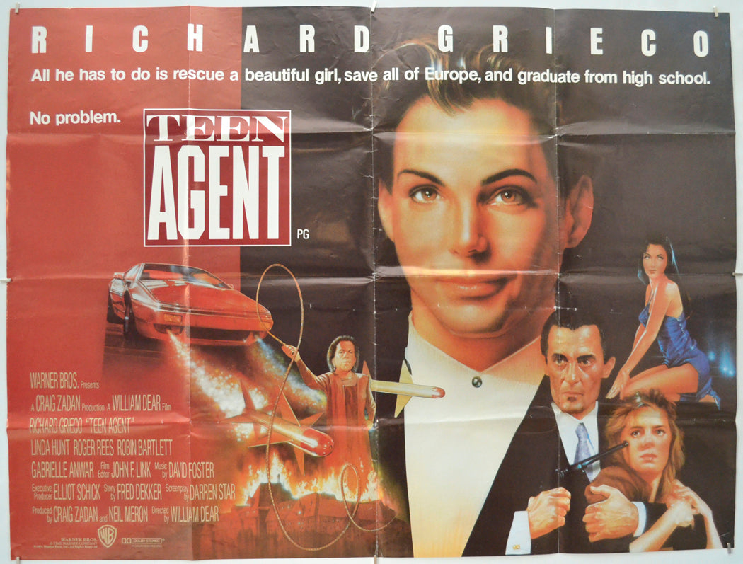 Teen Agent  Original Quad Movie Poster  