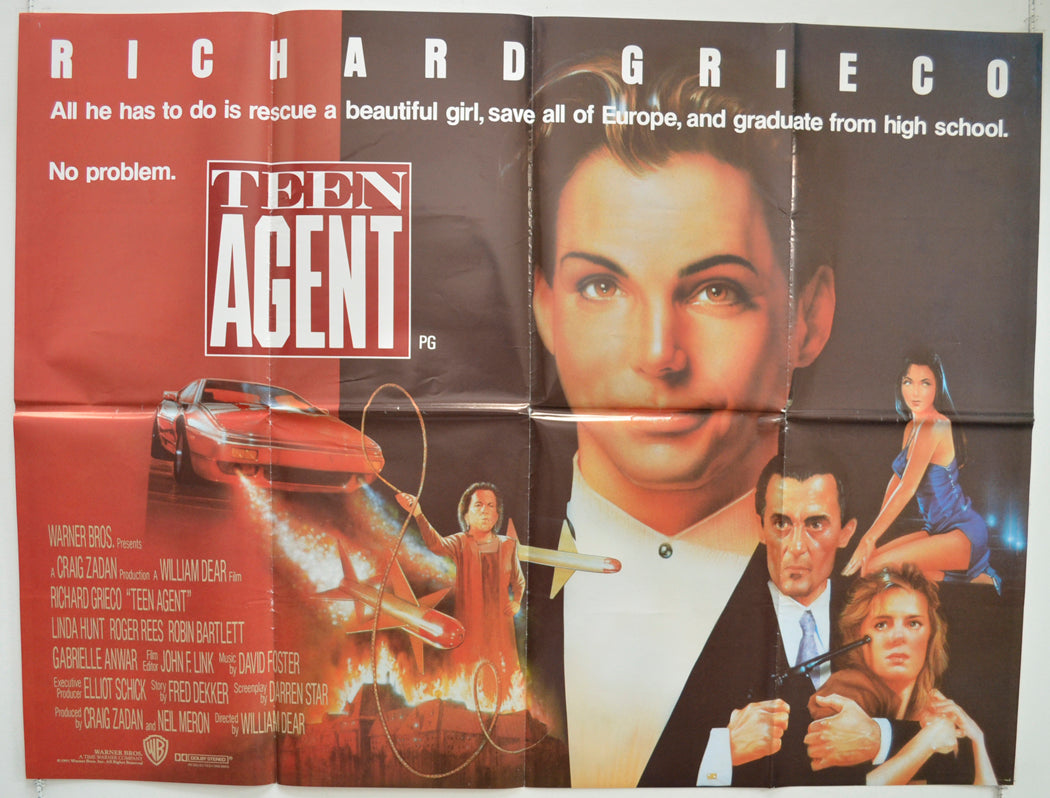 Teen Agent  Original British Quad Poster - Film Poster - Movie Poster 