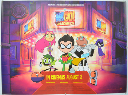 Teen Titans Go To The Movies  - Original Quad Poster - Film Poster - Movie Poster