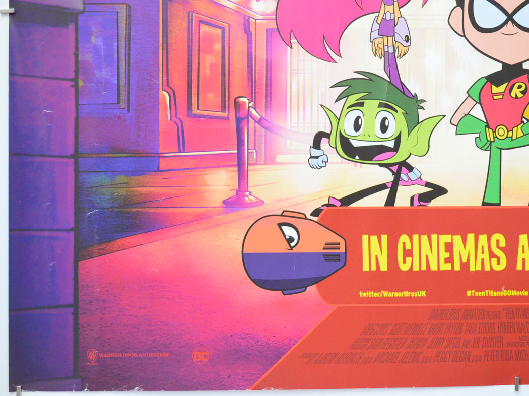 TEEN TITANS GO TO THE MOVIES (Bottom Left) Cinema Quad Movie Poster 