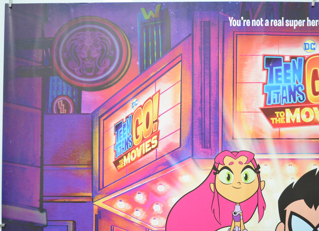 TEEN TITANS GO TO THE MOVIES (Top Left) Cinema Quad Movie Poster 