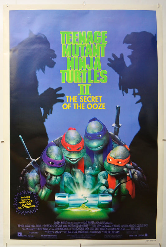 Teenage Mutant Ninja Turtles II - The Secret Of The Ooze Original One Sheet Poster - Film Poster - Movie Poster