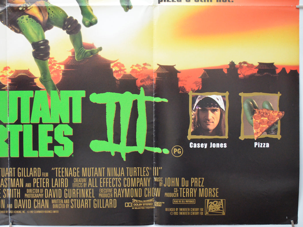 TEENAGE MUTANT NINJA TURTLES III (Bottom Right) Cinema Quad Movie Poster 