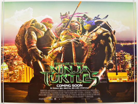 Teenage Mutant Ninja Turtles  (Teaser / Advance Version)   Original Quad Poster - Film Poster - Movie Poster  