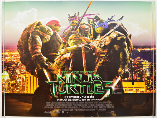 Teenage Mutant Ninja Turtles  (Teaser / Advance Version)   Original Quad Poster - Film Poster - Movie Poster  