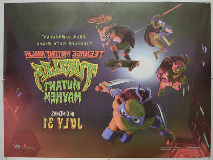 TEENAGE MUTANT NINJA TURTLES - MUTANT MAYHEM (Back) Cinema Quad Movie Poster 