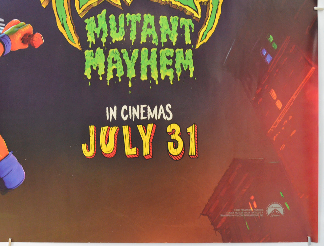 TEENAGE MUTANT NINJA TURTLES - MUTANT MAYHEM (Bottom Right) Cinema Quad Movie Poster 