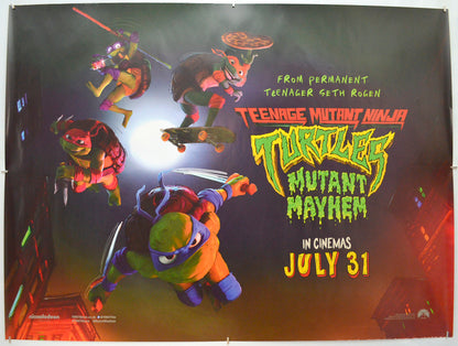 Teenage Mutant Ninja Turtles - Mutant Mayhem Original Quad Poster - Film Poster - Movie Poster