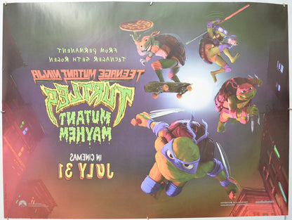 TEENAGE MUTANT NINJA TURTLES - MUTANT MAYHEM (Back) Cinema Quad Movie Poster 