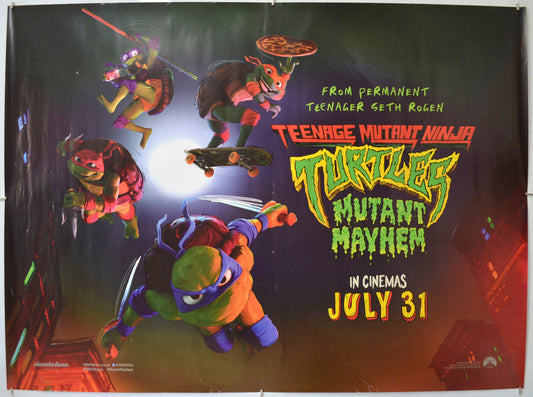 Teenage Mutant Ninja Turtles - Mutant Mayhem Original Quad Poster - Film Poster - Movie Poster 