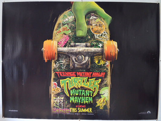 Teenage Mutant Ninja Turtles - Mutant Mayhem (Teaser / Advance Version) Original Quad Poster - Film Poster - Movie Poster 