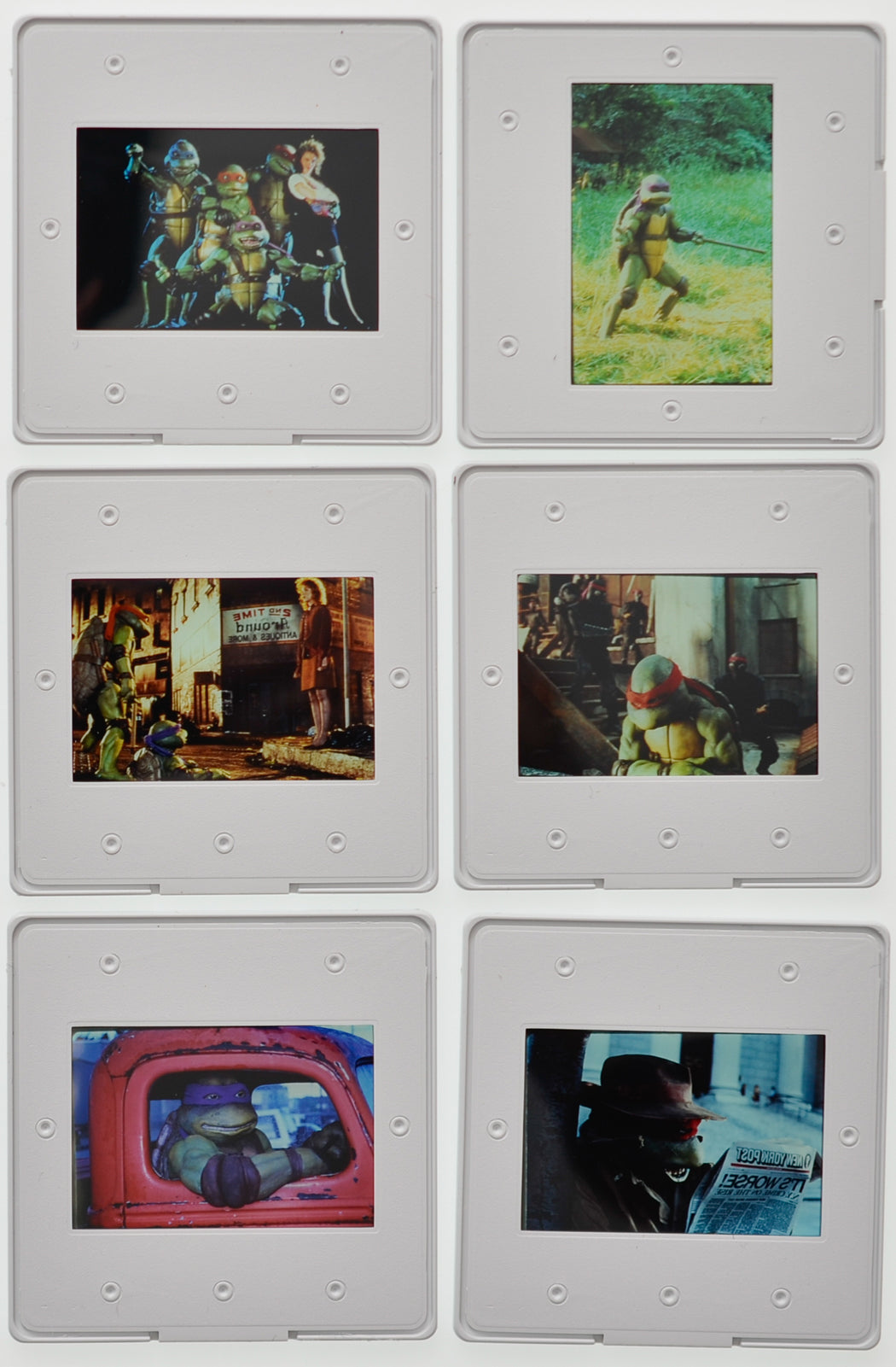 Teenage Mutant Ninja Turtles (Back of Slides) Original 35mm Slides - Cinema Press Slides