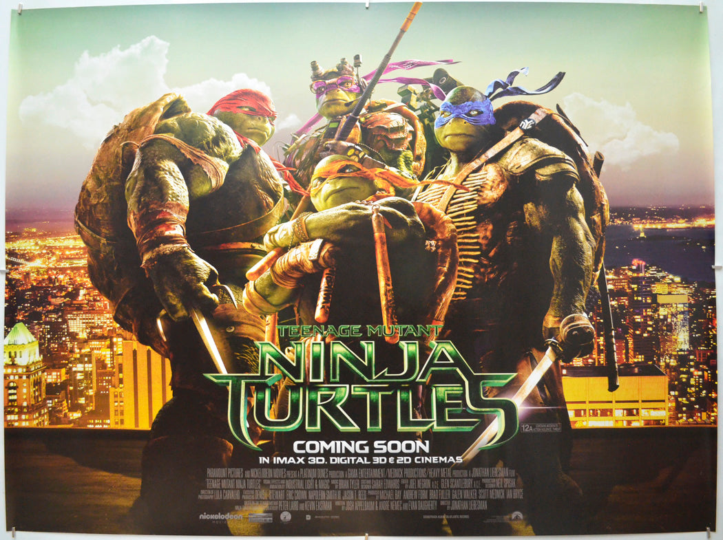 Teenage Mutant Ninja Turtles - Original Quad Poster - Film Poster - Movie Poster