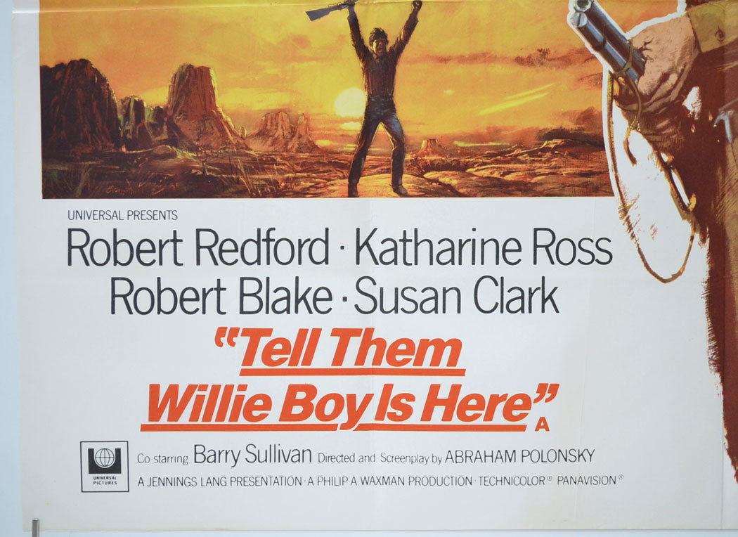 TELL THEM WILLIE BOY IS HERE / THE LOVE GOD (Bottom Left) Cinema Quad Movie Poster 