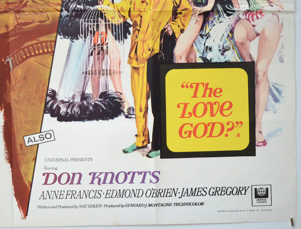 TELL THEM WILLIE BOY IS HERE / THE LOVE GOD (Bottom Right) Cinema Quad Movie Poster 