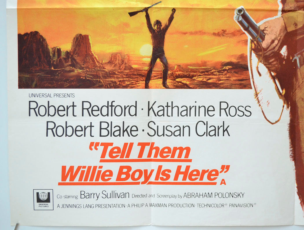 TELL THEM WILLIE BOY IS HERE / THE LOVE GOD (Bottom Left) Cinema Quad Movie Poster 