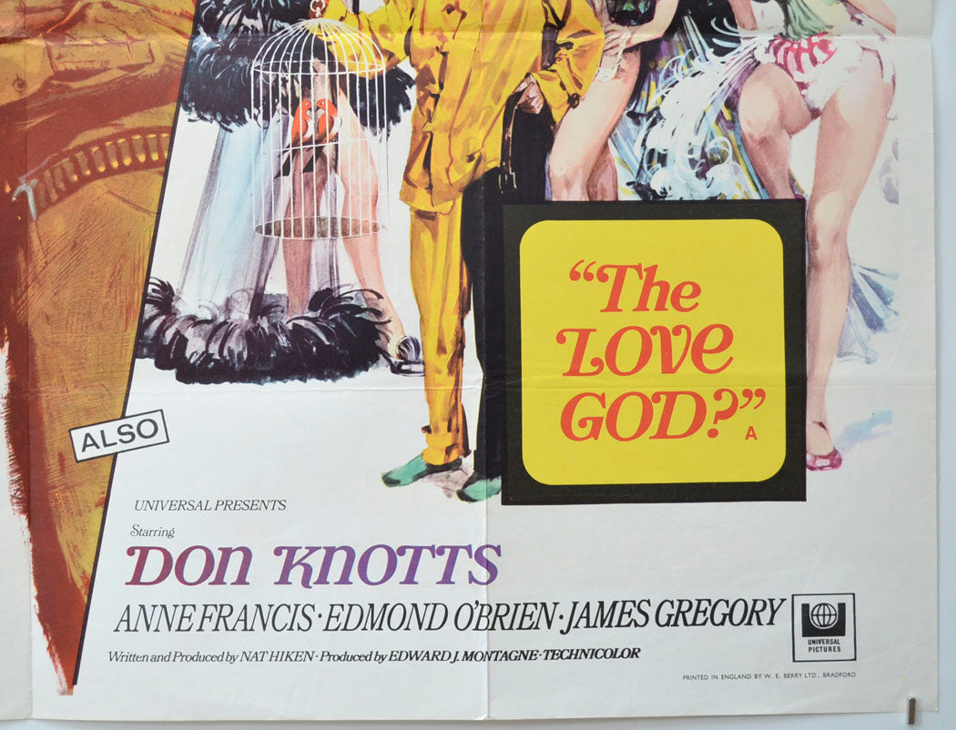 TELL THEM WILLIE BOY IS HERE / THE LOVE GOD (Bottom Right) Cinema Quad Movie Poster 