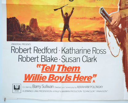 TELL THEM WILLIE BOY IS HERE / THE LOVE GOD (Bottom Left) Cinema Quad Movie Poster 