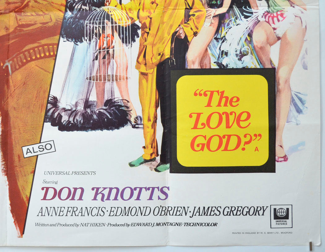 TELL THEM WILLIE BOY IS HERE / THE LOVE GOD (Bottom Right) Cinema Quad Movie Poster 