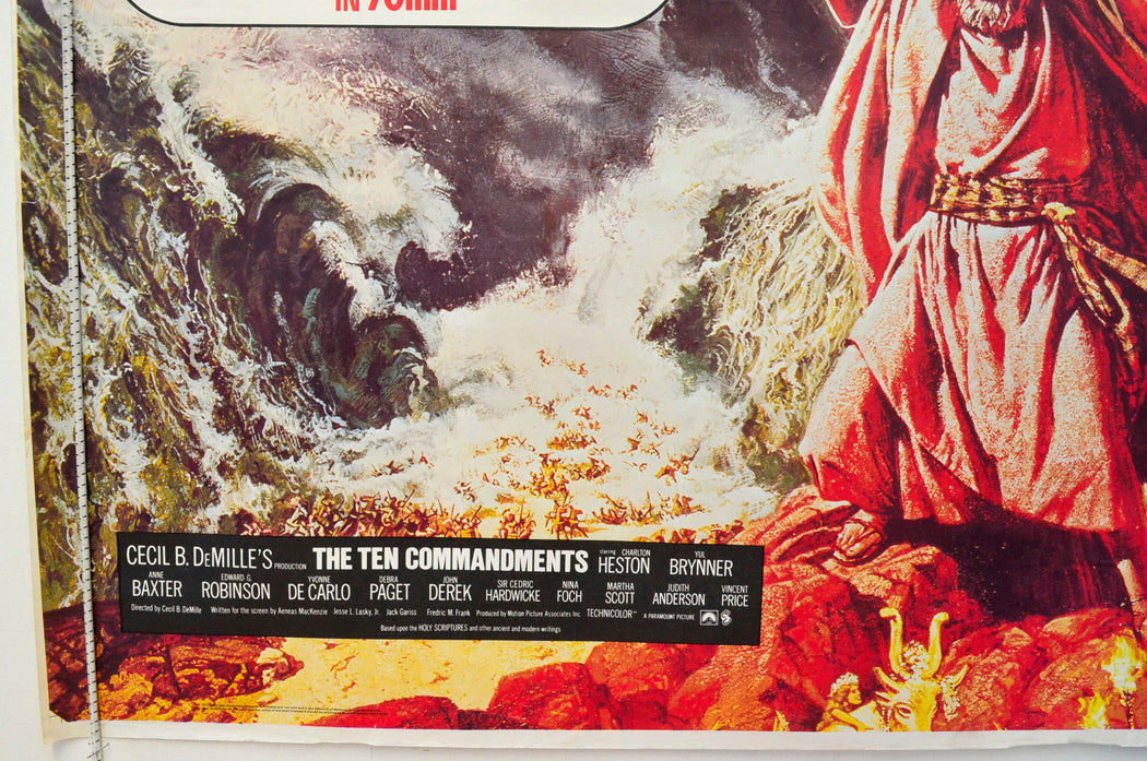 THE TEN COMMANDMENTS (Bottom Left) Cinema Quad Movie Poster 