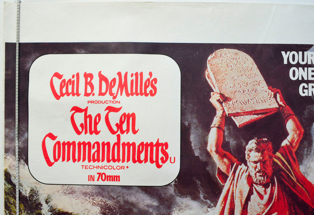 THE TEN COMMANDMENTS (Top Left) Cinema Quad Movie Poster 