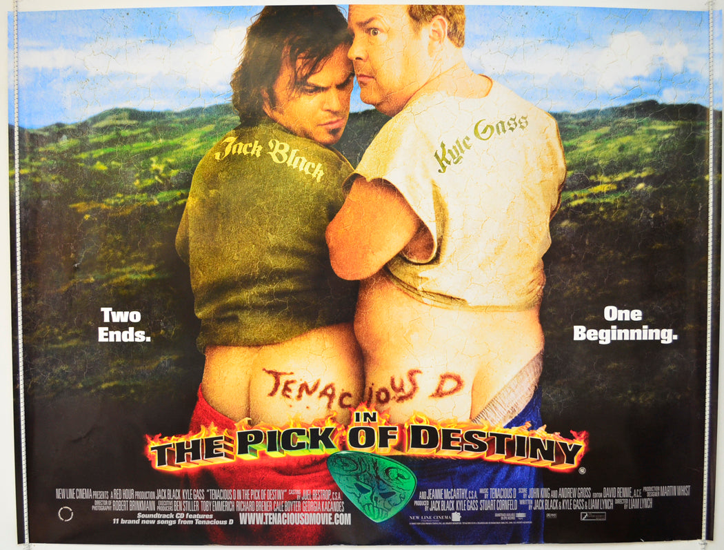 Tenacious D In The Pick Of Destiny Original Quad Poster - Film Poster - Movie Poster  